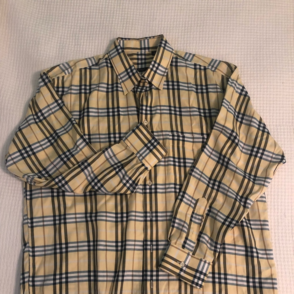 Burberry men’s button down Shirt XL